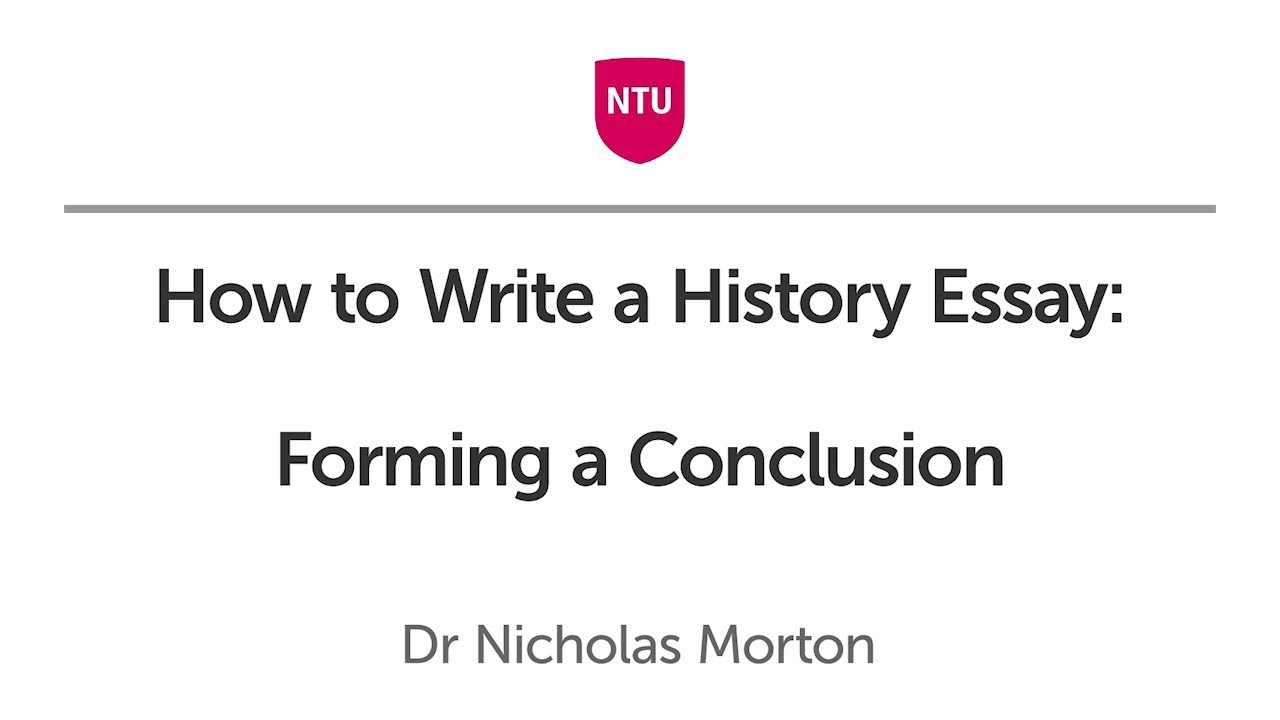 How to Write a History Coursework Conclusion