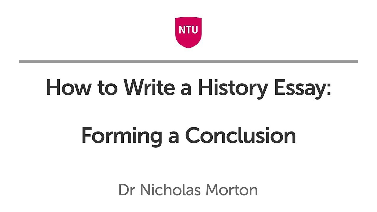 how to write a history coursework conclusion